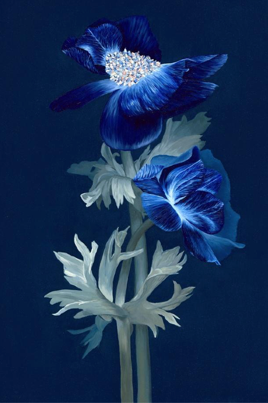 Blue Blossoms – Oil Painting (Original & Prints)